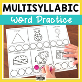 Multisyllabic Words Worksheets and Pacing Cards