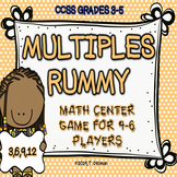 No Prep Multiples Rummy CCSS Grades 3-5
