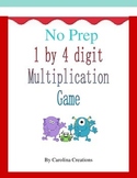 No Prep FREEBIE Multiplication 1 by 4 Digit Game 4.NBT.5