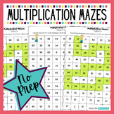 No Prep Multiplication Centers: Fun Math Mazes to Practice