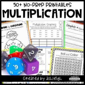 Preview of No Prep Multiplication | Arrays | Repeated Addition | Games
