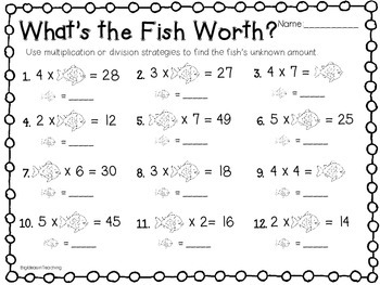 No Prep Multiplication Printables and Games by Big Ideas in Teaching