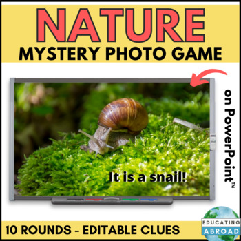 Preview of No-Prep Nature Mystery Photo Game for Critical Thinking and Inferencing Skills
