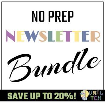 Preview of No Prep Newsletter Bundle