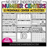 No Prep Number Activities Bundle | Math Centers for Kindergarten
