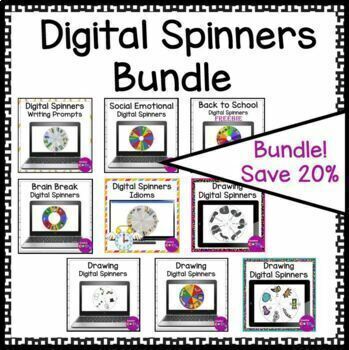 Preview of Occupational Therapy Drawing & Writing Digital Activities Spinner Bundle