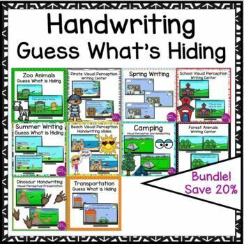 Preview of Occupational Therapy Handwriting Practice & Visual Perception Activities Bundle