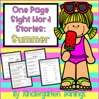 Preview of Emergent Readers for Summer No Prep Printable Activities