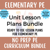 No Prep PE: Complete Elementary PE Unit Lesson Plans Bundle