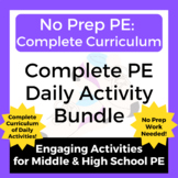 No Prep PE: Complete PE Curriculum Mega Games & Activity B