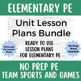No Prep PE: Complete Team Games & Sports Lesson Plan Bundl