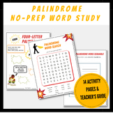 No-Prep Language Arts Activities: Palindromes!