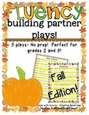 No Prep Partner Fluency Plays- Fall Edition 2nd and 3rd Grade