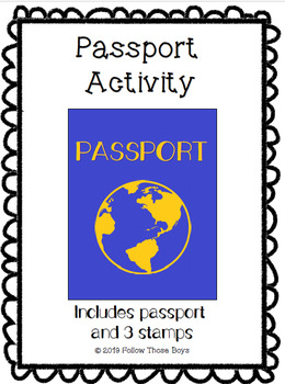 Preview of No Prep Passport Activity