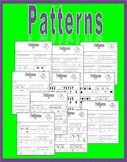 No Prep Pattern Pack - Worksheets (multiple choice)