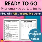 No Prep Phonics Activities and Phonics Games for Phoneme /