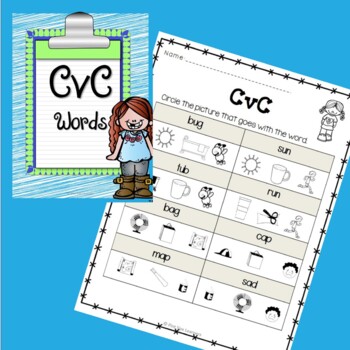 Phonics Worksheets for K and 1 No Prep by Pint Size Learners | TpT