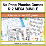 No-Prep Phonics Games Bundle K-2 MEGA Bundle | SOR aligned