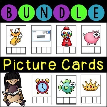 Preview of Phonics Elkonin Boxes and Spelling Boxes BUNDLE