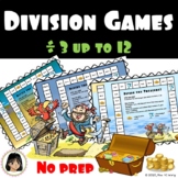 No Prep Pirate Math Division Games for Fact Fluency