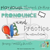 No-Prep Playdough, Pronounce and Practice Themed Growing B