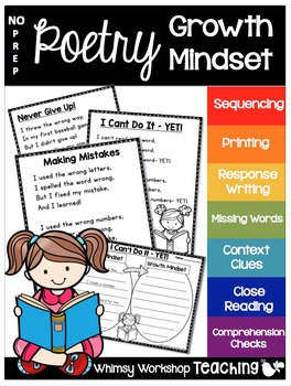 Preview of No Prep Poetry Growth Mindset