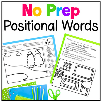 Preview of No  Prep Positional Words