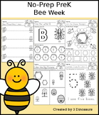 No-Prep PreK Spring Learning: Bee Week