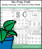 No-Prep PreK Spring Learning: Life Cycle of a Plant Week