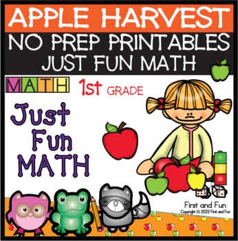 Preview of No Prep Math Autumn Johnny Appleseed Apple Theme Fall PACKET