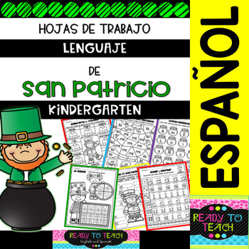 Preview of No-Prep Printables in spanish - St. Patrick´s Day - Language - Pre-K / Kinder