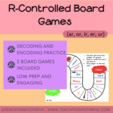 No Prep R-Controlled/Bossy R Phonics Board Games with Deco