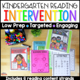 No Prep Reading Intervention Binder for Kindergarten