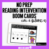 No Prep Reading Intervention CVC-E Boom Cards™️ Digital an