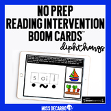 No Prep Reading Intervention Diphthongs Boom Cards™️ Dista