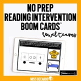 No Prep Reading Intervention Vowel Teams Boom Cards