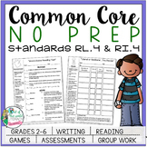 No Prep Reading and Writing - Standard 4 - includes tests 
