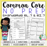 No Prep Reading and Writing - Standard 7 - includes tests 