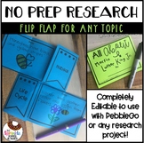 Research Project Template for Any Topic | Editable Pebble 