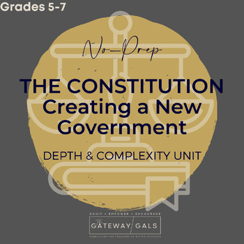 Preview of No-Prep The Constitution: Forming a New Government with Depth and Complexity