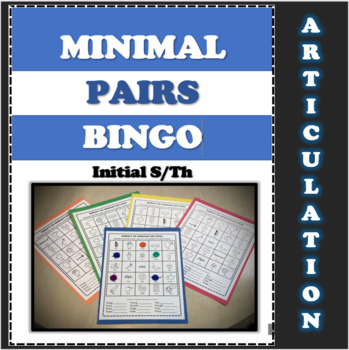 Preview of No Prep Articulation of S & TH Minimal Pairs Bingo Speech Therapy & Phonology