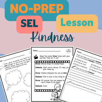 Preview of No Prep SEL Lesson (Kindness)