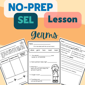 Preview of No Prep SEL Manners Lesson (Germs)