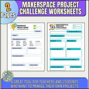 Preview of No Prep STEM Makerspace Project Challenge Back To School #FSSparklers23