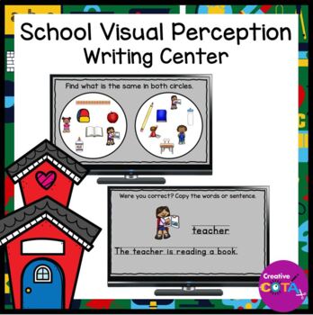 Preview of Occupational Therapy School Handwriting Practice & Visual Perception Activity