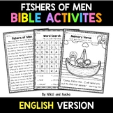 No Prep Fishers of Men Kids Sunday School Activities Bible Lesson