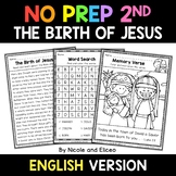 No Prep Second Grade Christmas Story Bible Lesson - Distan