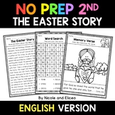 No Prep Second Grade Easter Story Bible Lesson - Distance 