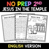No Prep Second Grade Jesus in the Temple Bible Lesson - Di
