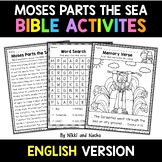 No Prep Moses Parts the Red Sea Kids Sunday School Activit